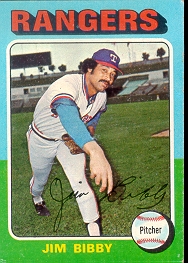1975 Topps Mini Baseball Cards      155     Jim Bibby